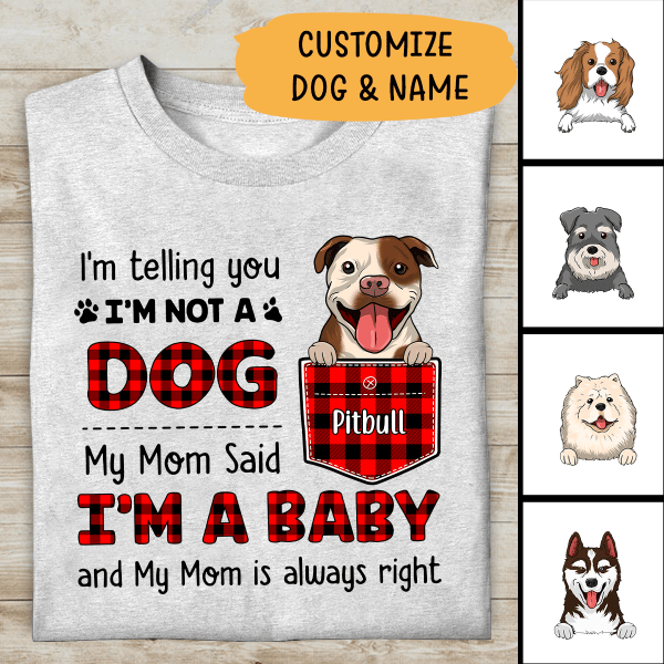 Telling You I Am Not A Dog Personalized T-shirt For Dog Lovers Amazing Gift For You Friends