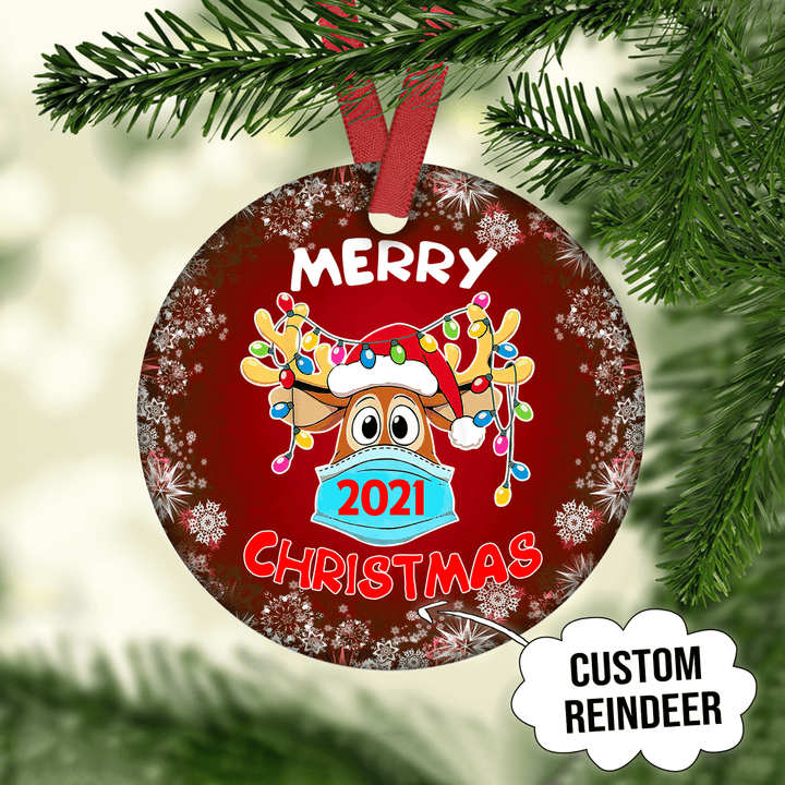 Reindeer Customized Ornament Christmas Gifts Memorial Gift Home Decor
