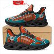 Miami Dolphins Personalized Yezy Running Sneakers BG162