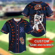 Detroit Tigers Personalized Baseball Jersey BG08