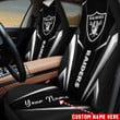 Las Vegas Raiders Personalized Car Seat Covers BG01