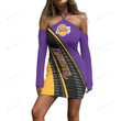 Los Angeles Lakers Halter Lace-up Dress 004