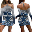 Dallas Cowboys Halter Lace-up Dress 009