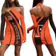 Cincinnati Bengals Halter Lace-up Dress 14