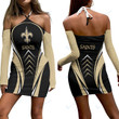 New Orleans Saints Halter Lace-up Dress 45
