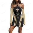New Orleans Saints Halter Lace-up Dress 45