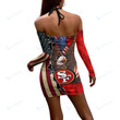 San Francisco 49ers Halter Lace-up Dress 47