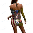 Pittsburgh Steelers Halter Lace-up Dress 50