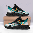 Miami Dolphins Yezy Running Sneakers BG377