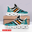 Miami Dolphins Personalized Yezy Running Sneakers BG426