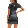 Dallas Cowboys Casual Short Sleeve Bodycon Mini Dress BG96