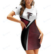Atlanta Falcons Casual Short Sleeve Bodycon Mini Dress BG130