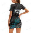 Philadelphia Eagles Casual Short Sleeve Bodycon Mini Dress BG138