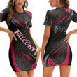 Atlanta Falcons Casual Short Sleeve Bodycon Mini Dress BG139