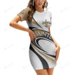 New Orleans Saints Casual Short Sleeve Bodycon Mini Dress BG187