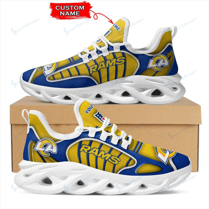 Los Angeles Rams Personalized Yezy Running Sneakers BG145