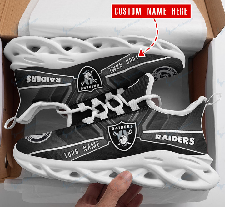 Las Vegas Raiders Personalized Yezy Running Sneakers BG165