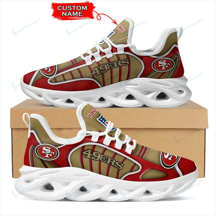 San Francisco 49ers Personalized Yezy Running Sneakers BG152