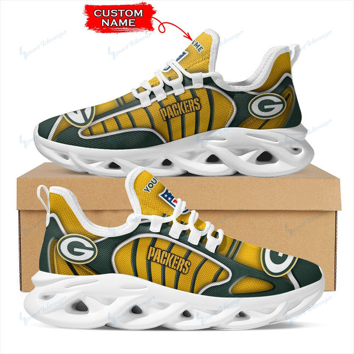 Green Bay Packers Personalized Yezy Running Sneakers BG163