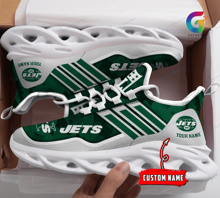 New York Jets Personalized Yezy Running Sneakers BG309