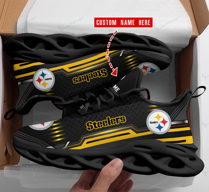 Pittsburgh Steelers Personalized Yezy Running Sneakers BG438