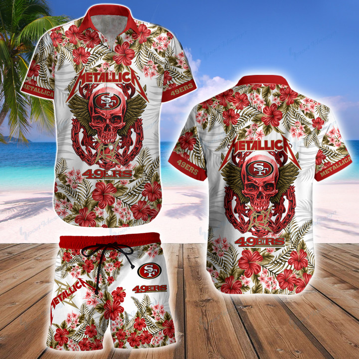 San Francisco 49ers Hawaii Shirt & Shorts BG352