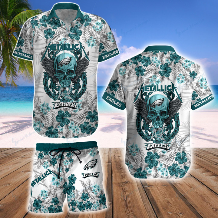 Philadelphia Eagles Hawaii Shirt & Shorts BG348