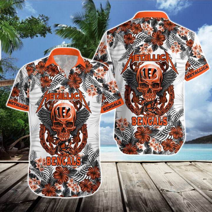 Cincinnati Bengals Hawaii Shirt & Shorts BG331