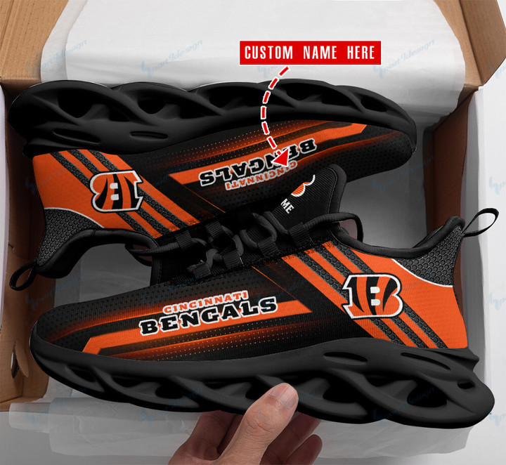 Cincinnati Bengals Personalized Yezy Running Sneakers BB157