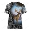 Camo Deer Hunting Hoodie T-Shirt Sweatshirt NM