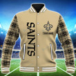 New Orleans Saints Personalized Baseball Jacket BG52