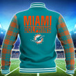 Miami Dolphins Personalized Baseball Jacket BG49