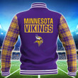 Minnesota Vikings Personalized Baseball Jacket BG50