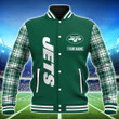 New York Jets Personalized Baseball Jacket BG54