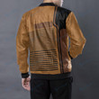 Green Bay Packers Personalized New Leather Bomber Jacket  55
