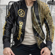 Pittsburgh Steelers Personalized New Leather Bomber Jacket  196