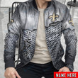New Orleans Saints Personalized New Leather Bomber Jacket  34