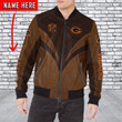 Green Bay Packers Personalized New Leather Bomber Jacket  219