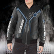 Dallas Cowboys New Leather Bomber Jacket  7