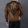 New York Yankees Personalized New Leather Bomber Jacket  212