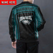 Philadelphia Eagles Personalized New Leather Bomber Jacket  181