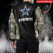 Dallas Cowboys Personalized New Leather Bomber Jacket  197