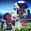 New York Giants Personalized Hoodie and Jogger Set Hoodie BG858