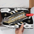 New Orleans Saints Personalized Plus T-N Youth Sneakers BG70