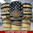 New Orleans Saints Personalized Tumbler BG50