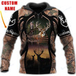 Personalized Your Name Deer Hunting Country Girl Christmas 3D All Over Printed Shirts