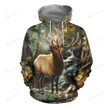 3D All Over Printed Deer Art Clothes