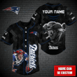 New England Patriots Personalized Baseball Jersey BG369