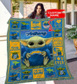 Los Angeles Chargers Personalized Premium Quilt BG20