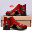 San Francisco 49ers Personalized Comfort & Fashion Short Boots BG107